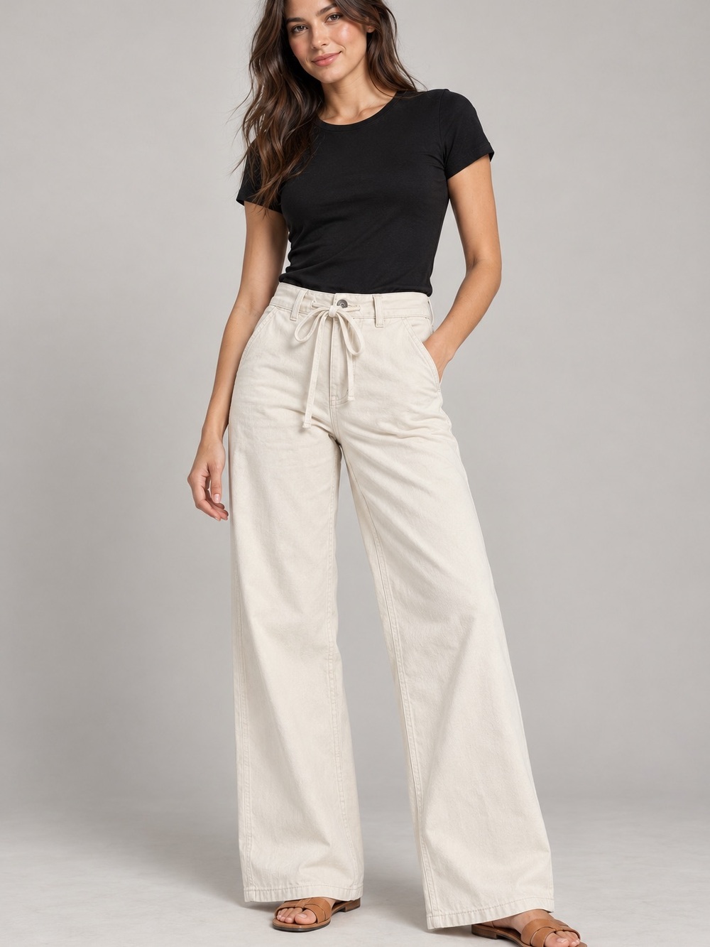 Madewell Ultimate Wide-Leg Pant Airy Denim Vintage Canvas 26 NWT